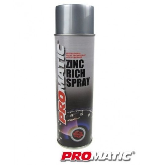 1X Promatic Zinc Rich Primer Spray Paint Aerosol Auto 500ml Multi Purpose